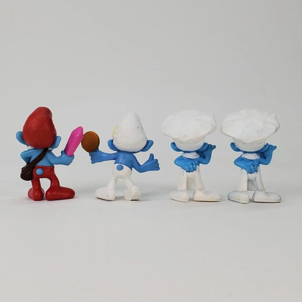 McDonalds Smurfs 2 Toy Figures Set of 4 Papa Vanity Chef‎ 2013 Peyo Happy Meal
